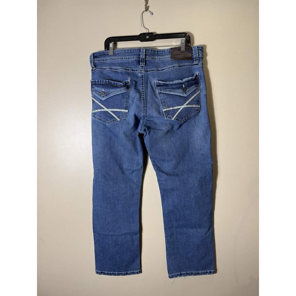 TK Axel Jeans Men's 36x30 Blue Slim Boot Cut Denim Cowboy Western Rodeo Y2K - Picture 5 of 15